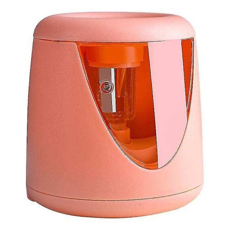 Elektrisk Blyantspidser, Automatisk Blyantspidser til Studerende, Automatisk Blyantspidser, Elektrisk Blyantspidser (pink) (1 stk)