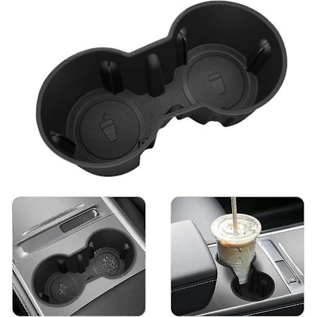 Tesla Model 3 Y 2021 2022 2023 Midterkonsoll Skridsikker Silikon Kopholder Til Bil, Tesla Model Y Kopholder Tesla Model 3 Kopholder, Tesla Model Y/3