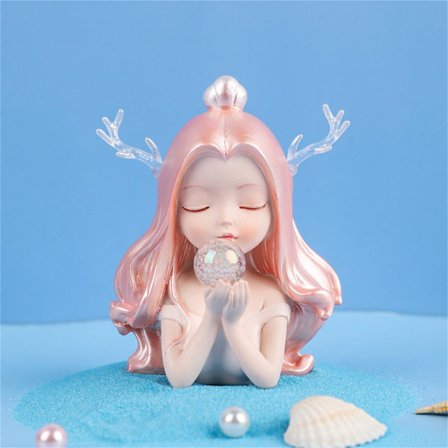 3,54 tum badrum dekoration sjöjungfru flicka presentrum hylla harts prinsessa skulptur dekoration skulptur ängel hem hantverk D