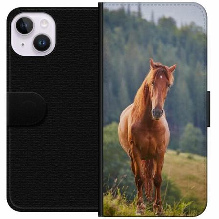 Apple Iphone 14 Plånboksfodral Hästar