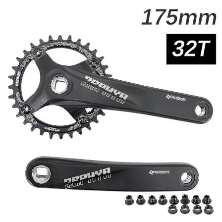 Prowheel Krankarm Sæt Kvadrat Hul Mtb Cykel 104bcd 170mm 175mm Deckas Kædeblads Bjergcykel 30t 32 34 36 38 40t 1x 2x 1 2 Hastighed