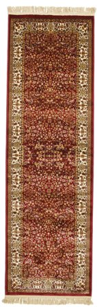 Kerman Diba Rouge Tapis Corridor Petit