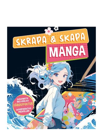 TUKAN Skrapa & Skapa: Manga - Multi/patterned - SWEDISH