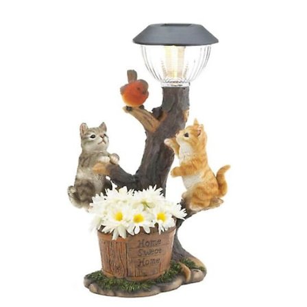 Eläinvalaisin Kissa Kiipeily Nurmikkolamppu Aurinkopuutarha Orava Patsas Koriste Esteettinen Kawaii Koti Huone Pöytäkoriste Tarvikkeet