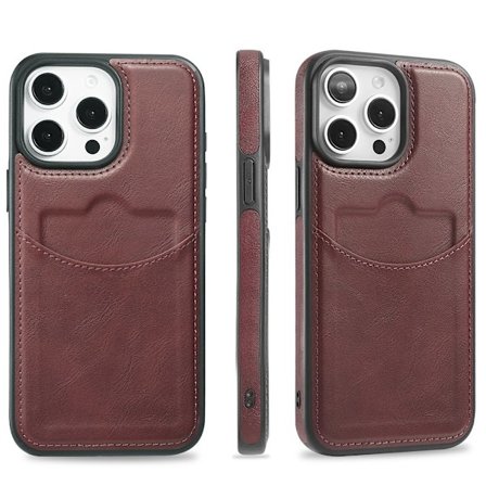 iPhone 12 Pro Max - Premium Läderfodral med Kortplats