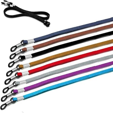 8 stk. læderbrilleremme brillekæde brillebånd, til solbriller læsebriller