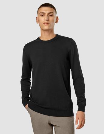 Everyday Knit Crewneck Svart | SHAPING NEW TOMORROW Svart / XXX-Large