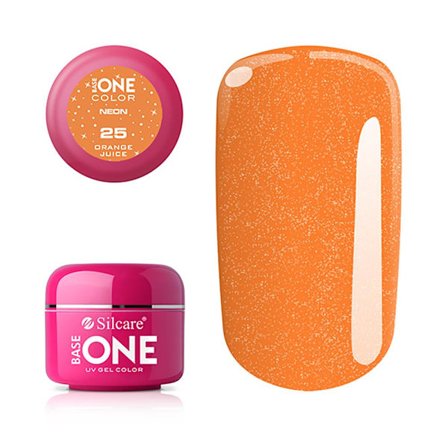 Base one - Neon - UV Gel - Orange Juice - 25 - 5 gram