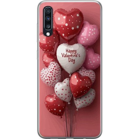 Kompatibelt Mobilskal till Samsung Samsung Galaxy A70 Valentinballonger