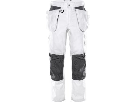 FRISTADS Hantverkarbyxa målar vit 258 BM c48 - Lyreco - Arbetskläder - Arbetsbyxor och shorts - Hantverksbyxor
