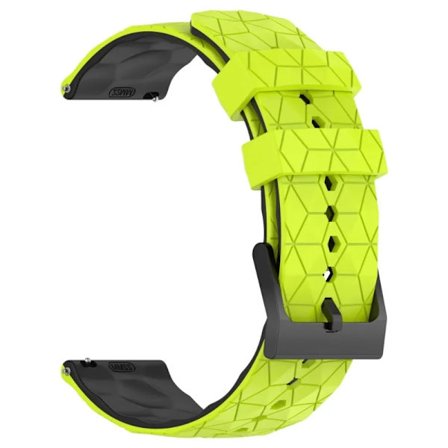 22mm 20mm Silikonarmband för Garmin Forerunner 55 165 265 965 255 Fotbollsmönster Armband Garmin Active 5/Vivoactive 5 correa