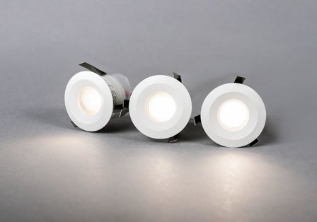 Hide-a-Lite Core Smart Outdoor Downlight hvit, 3000 K, 3-pakk, Belysning