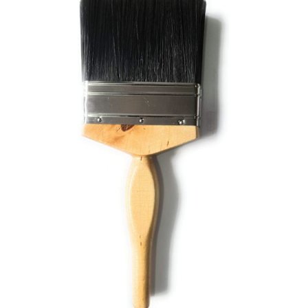 4 tum/10 cm professionella målarpenslar Målarpenselhuvuden 1-pack, –(Emulsionspensel)(Trähandtag)