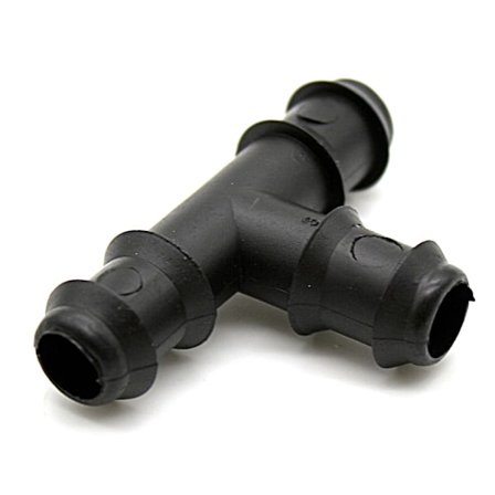 T-Koppling 16mm - 25-pack - Bevattningsslangkoppling - 16mm - T-Koppling - Trädgårdsslanganslutning - för droppbevattningsslangände, bevattningsslang