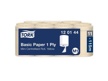 Tork Torkrulle Universal M1 1-lag gul - Lyreco - Städ och hygien > Toalettpapper och torkpapper > Torkrullar