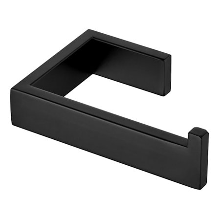 Sort toiletpapirholder, til toiletpapirdispensere, toiletpapirholder, stor toiletpapirholder, vægmonteret rustfrit stål.