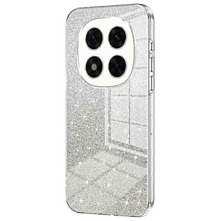 Elektroplettert Gradient Glitter TPU-telefondeksel for Xiaomi Redmi Note 14 Pro 5G - Transparent Flerfarget Transparent