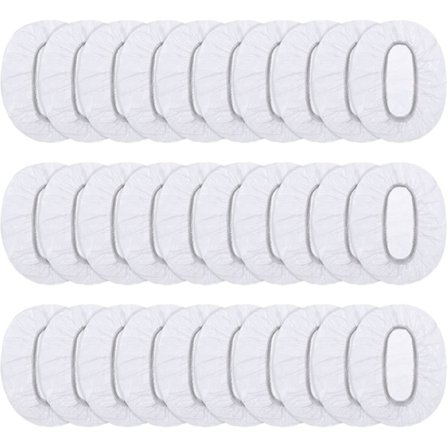 100-pak gennemsigtige engangsørebeskyttere Vandtætte ørebeskyttere til hårfarvning, brusebad, bad