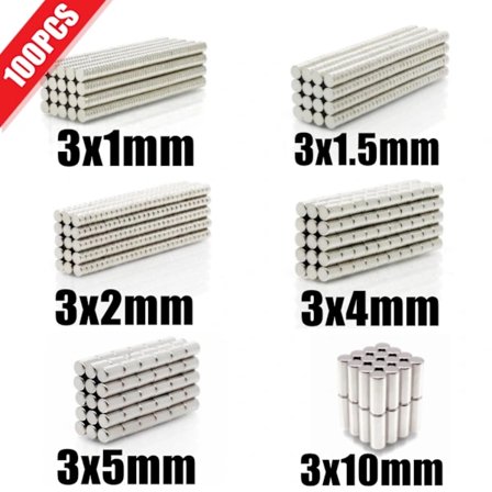 100 kpl Mini Pieniä N35 Pyöreitä Magneetteja 3x1 3x1.5 3x2 3x4 3x5 3x10 Mm Neodyymimagneetti Pysyvä Ndfeb Supervahvat Vahvat Magneetit 3x5 (100 kpl)
