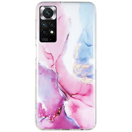 Marmormotiv Xiaomi Redmi Note 11S / Xiaomi Redmi Note 11 skal - Rosa / Blå
