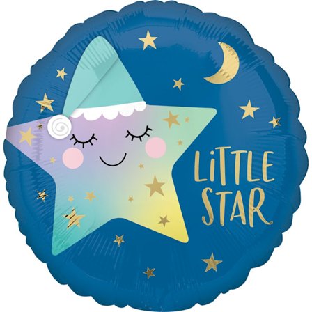 Star Little Star folieballong 43 cm - Perfekt festdekoration!