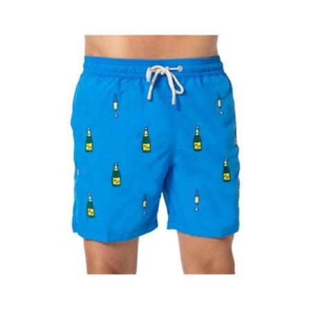 MC2 Saint Barth, Swimming Trunks Champagne Blauw, Heren, Maat:L
