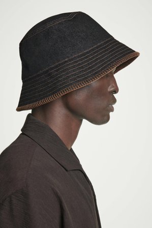 COS Men's Cappello Da Pescatore In Denim in Blu
