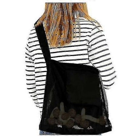 Soppjakt Foraging Bag, Mesh Pouch Høstepose Sammenleggbar Fruktinnsamling Plukke Soppkurv-Yvan (FMY)