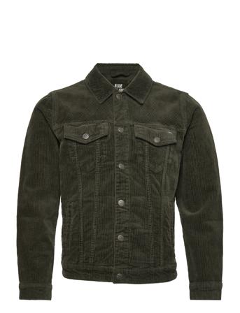 Onscoin Life Corduroy 9897 Trucker Dongerijakke Denimjakke Grønn ONLY & SONS