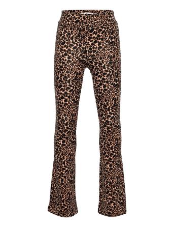 Konpaige Flared Pant Aop Pnt Brown Kids Only