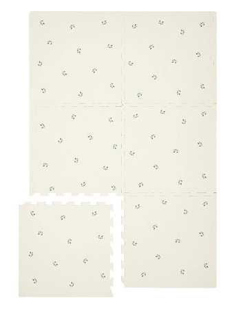 3 Sprouts 3 Sprouts Floor Puzzle, Blueberry Ivory - Cream - ONE SIZE