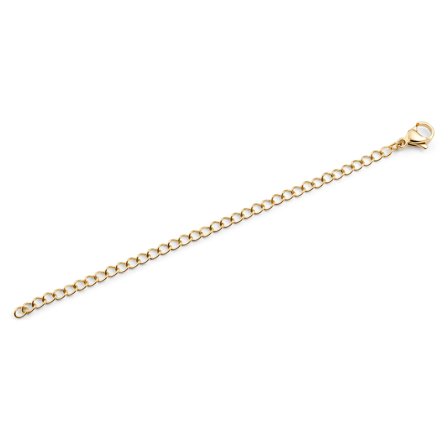Gold-Tone 304L Stainless Steel Necklace Extender 10 cm for Men - Steel necklaces