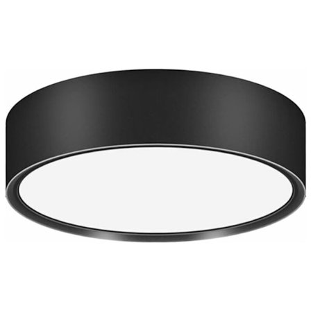 Moderna Ultratunna Hallway Takspotlights, Rund Svart LED Alu
