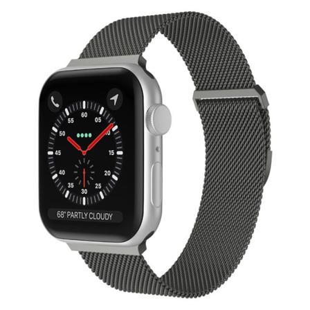 Apple Watch Kompatibelt Armband Milanese Loop Mörk Grå 42/44/45 Grafitgrå
