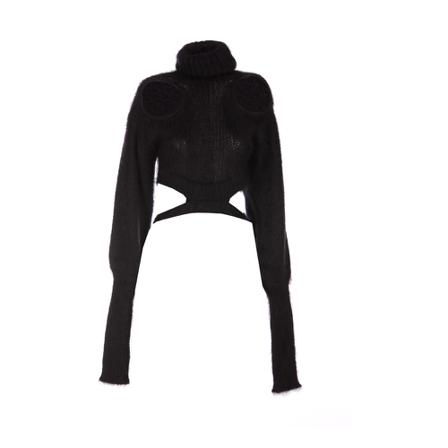 Andrea Adamo Turtlenecks Sort, Dame Rullekraver