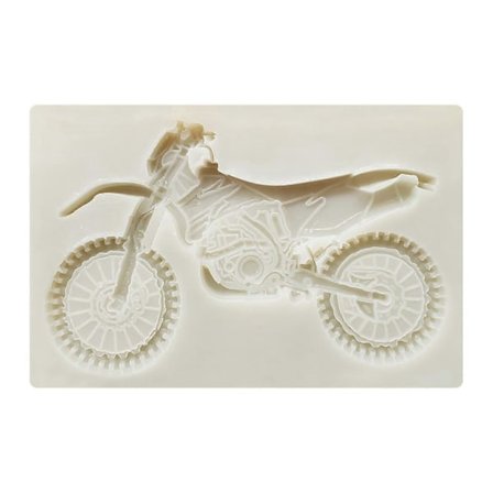 Motorsykkel Silikonform Sjokoladeform Kakedekorasjon Paste Sukker Topper Form Motorsykkel Kake Dekor Former