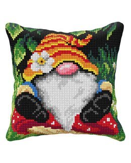 Stickpackung Kissen Gnom