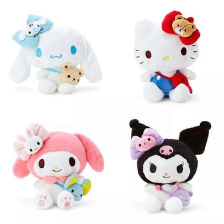 Sanrio Kuromi Melody Cinnamoroll Hello Kitty Plyschdocka Kawaii Leksak Present