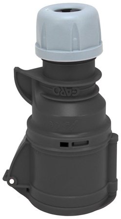 Garo S 432-5 Q Jatkopistorasiat IP44, 5-napainen, 32A, Quick Musta, 5 h, Liitäntätulpat & kaapelit