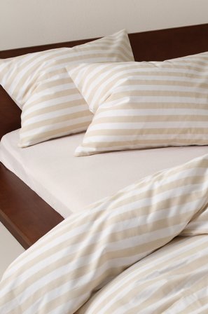 Jotex - Putevar 2-pk 50x60 Cm Beige/hvit - KAYO - Kjøp Putevar hos Jotex