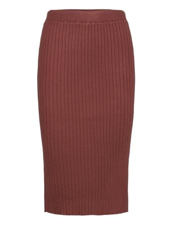 Vmavia Nw Mid Calf Slit Skirt Ga Lcs Rep Red Vero Moda