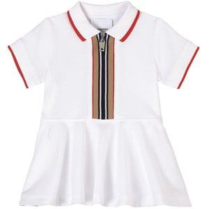 Kids - Burberry White Mini Kellyanne Icon Stripe Polo Dress 6 Months - Dresses - 6 months - White - Mädchen