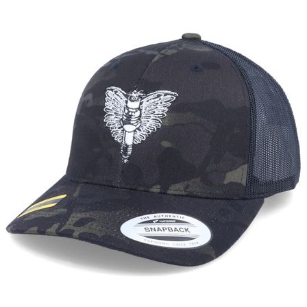 Born To Ride - Camo trucker Keps - Spark Plug Angel Emblem Multicam Black Trucker @ Hatstore