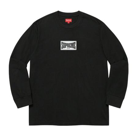 Supreme T-Shirts Sort, Herre Langærmet