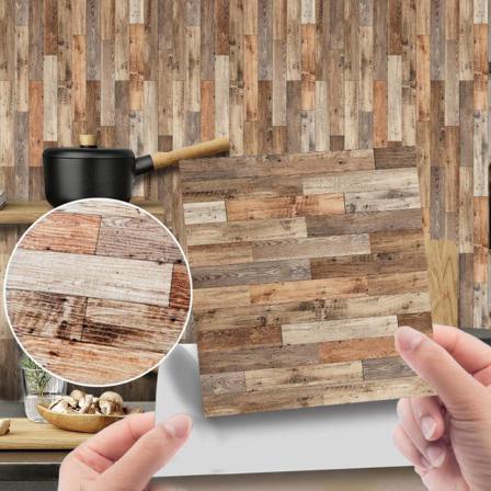 20 Delar Träkorn Kakelklistermärken Diy Självhäftande