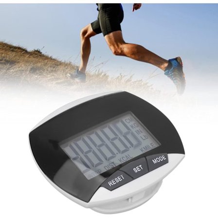 Skridttæller til gang, sportsgang, motions-pedometer, ankel-pedometer, professionel, bærbar distance-, kalorie- og skridttæller med clips