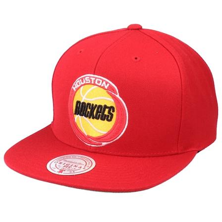 Mitchell & Ness - NBA Rood snapback Cap - Houston Rockets Team Ground Hwc Red Snapback @ Hatstore