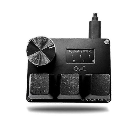 (pow yeah!) Wooting Osu O3c Rapid Trigger Hall Effekt Magnetisk Rødt Tastatur med Ratt, Skjerm, Kopier Lim Inn Snarvei (Svart)