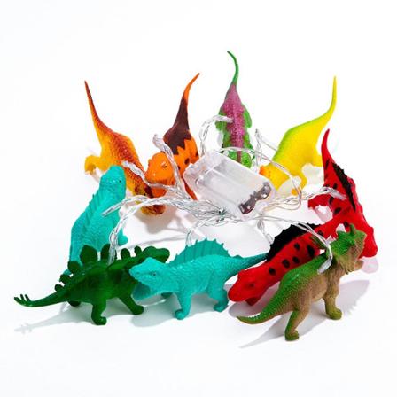 Led Dinosaur String Lights Lastenhuone Sarjakuva koristelu Joulupäivänä