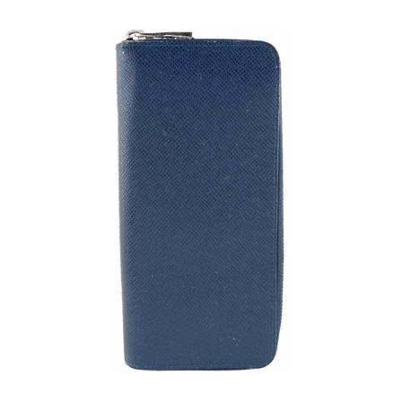 Louis Vuitton Vintage, Louis Vuitton Portefeuille zippy Blauw, Dames, Maat:ONE Size,leer